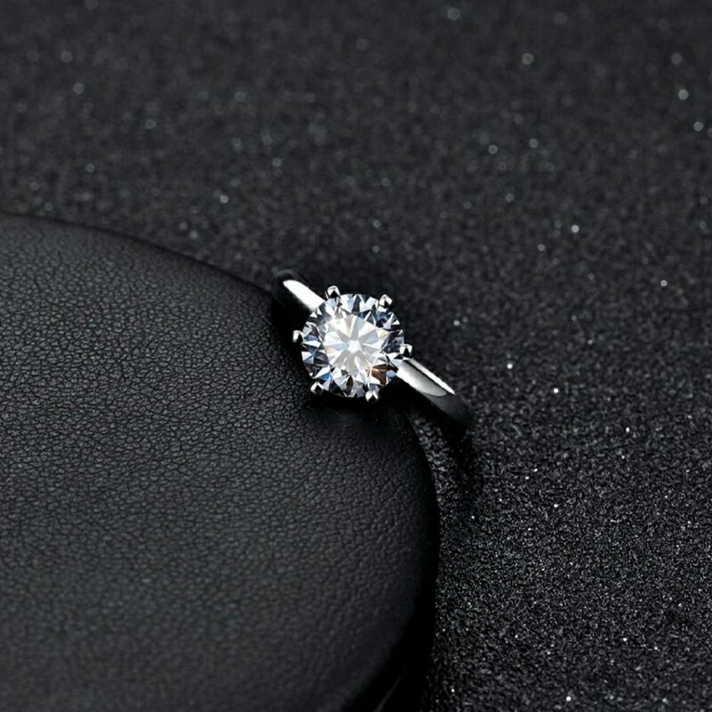 FINAL SALE Last One $1500 2CT 14K D2.00 MOISSANITE WHITE GOL